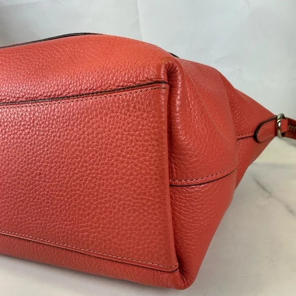 Coach Mini Emma Pink Coral Leather Satchel and Wallet Set - Picture 14 of 14